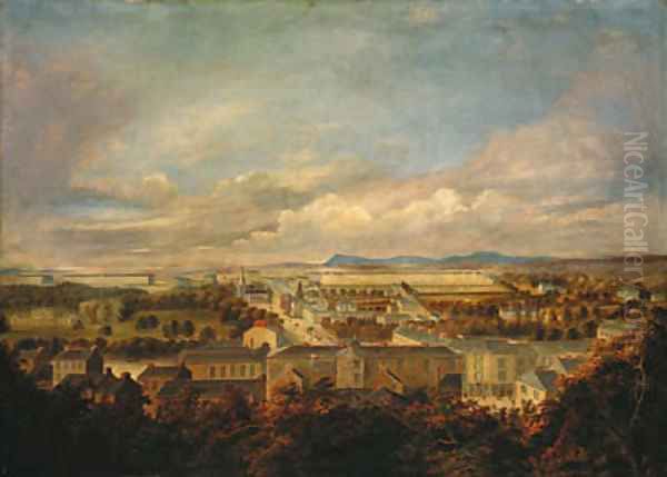 A panoramic view of Fermoy town by Captain Thomas De Rienzi