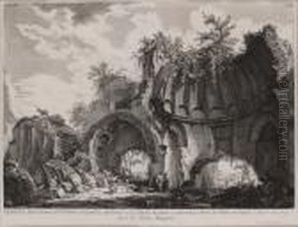 Veduta Degli Avanzi Di Fabbrica.. by Giovanni Battista Piranesi