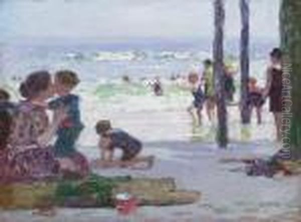 Beach Scene by Edward Henry Potthast