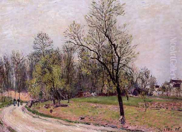 Edge of the Forest in Spring, Evening by Alfred Sisley