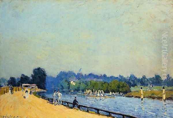 Road from Hampton Court by Alfred Sisley