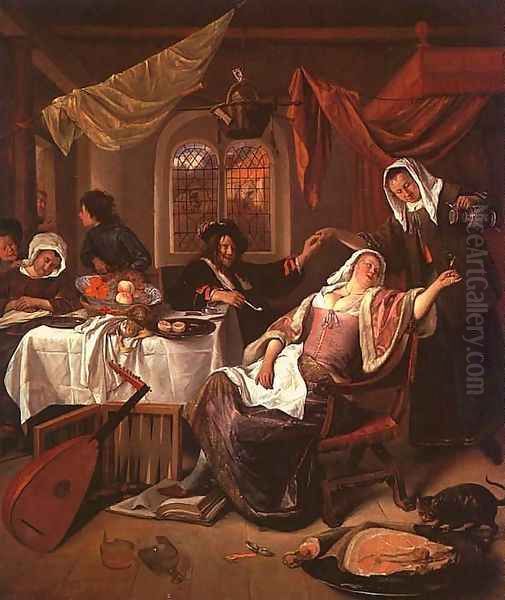 The Dissolute Household (2) by Jan Steen