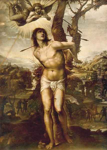 St. Sebastian 1525 by Il Sodoma (Giovanni Antonio Bazzi)