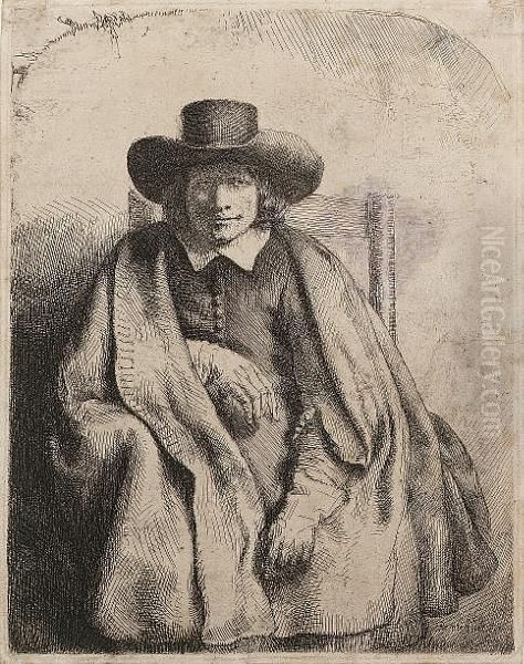 Clement De Jonghe, Printseller (bartsch 272) by Rembrandt Van Rijn