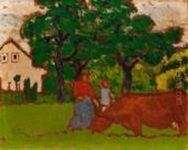 In The Garden by Jozsef Rippl-Ronai