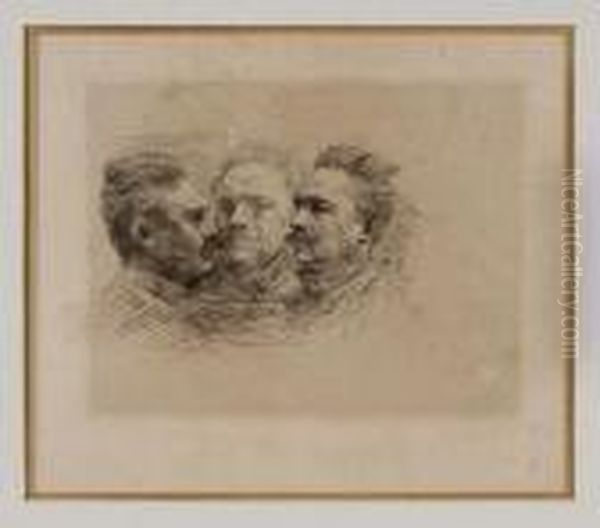 Henri Becque, Three Views by Auguste Rodin