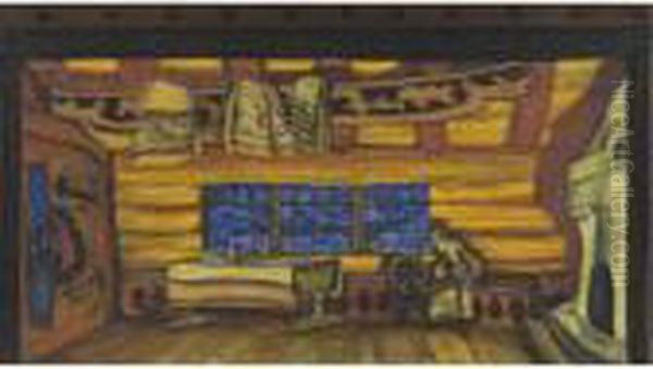 Russian Hut From The Tale Of Tsar Saltan by Nicolaj Konstantinov Roerich