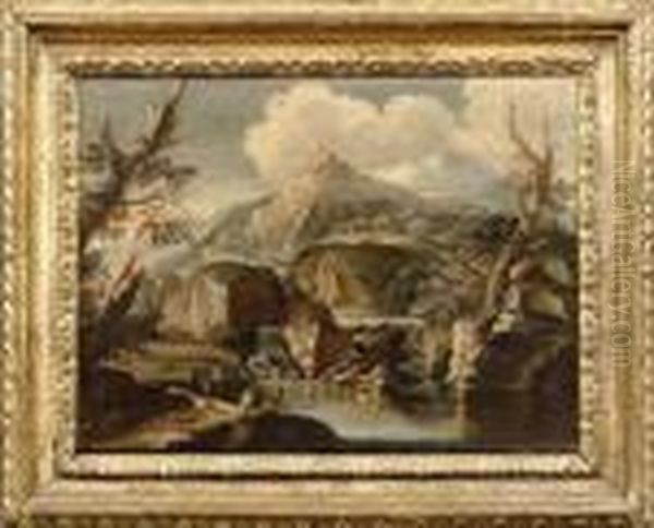 Paesaggio Con Fiume
Paesaggio Con Cascata by Salvator Rosa