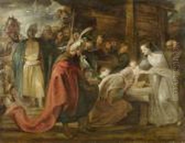 Adoration Of Themagi by Peter Paul Rubens