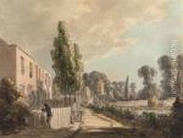 The Path To Craven Hill, With Kensington Gardens by Paul Sandby