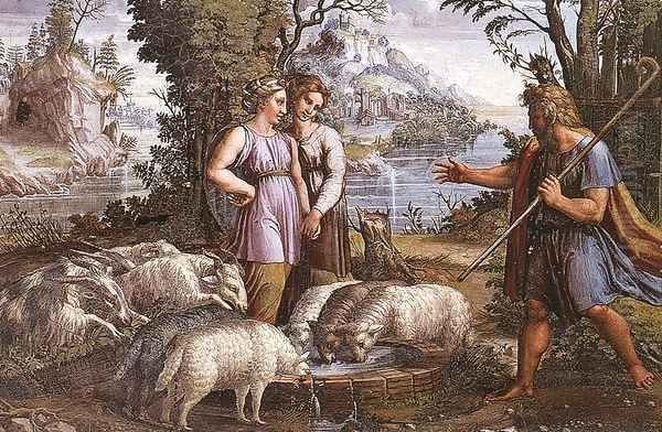 Jacob's Encounter with Rachel by Raffaelo Sanzio