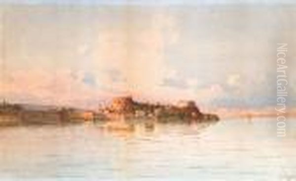 View Of Corfu Fortress by Spyridon Scarvelli