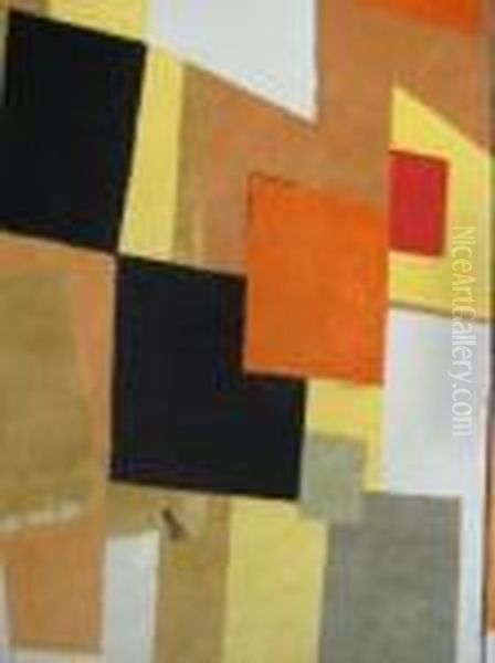 Machine Woven Area Rug by Kurt Schwitters