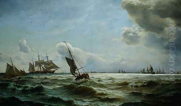 Shipping off Copenhagen by Carl Frederik Sorensen