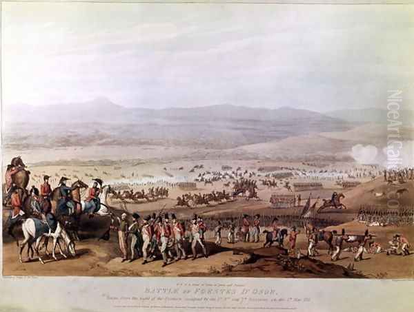 Battle of Fuentes d'Onoro on 5th May 1811, from A Series of Views of the Principal Occurrences of the Campaigns in Spain and Portugal, engraved by C. Turner, 1812 by Thomas Staunton St. Clair