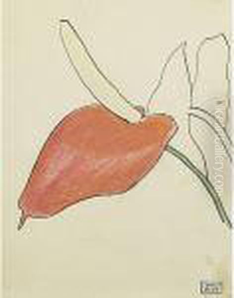 Untitled (anthurium) by Joseph Stella