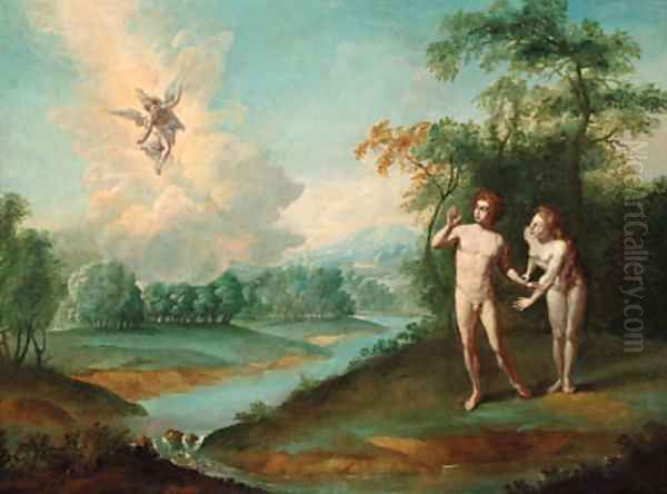 The Expulsion of Adam and Eve from the Garden of Eden by Flemish School