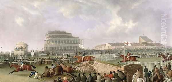 The Liverpool and National Steeplechase at Aintree 1843, c.1843 by William Tasker