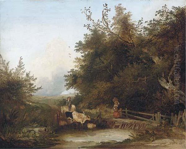 Going To Market, View Near West Broughton by Edward Charles Williams