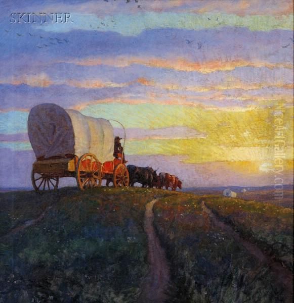 That Endless Stream Across by Newell Convers Wyeth