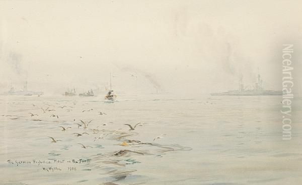 The German High-sea Fleet In The Forth by William Lionel Wyllie