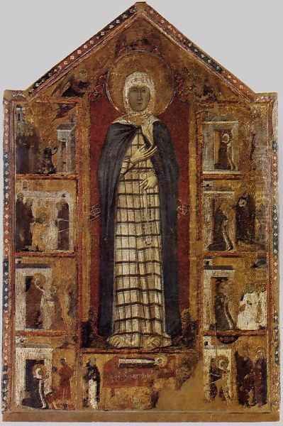 Story of St Margaret of Cortona by Italian Unknown Master