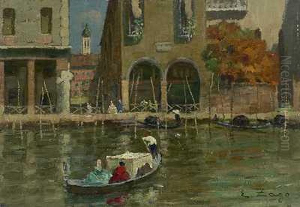 Herbstliches Venedig Mit Gondeln by Erma Zago