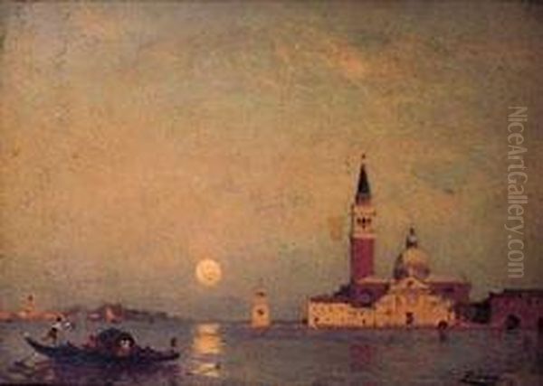 Sunset, Venice by Felix Ziem