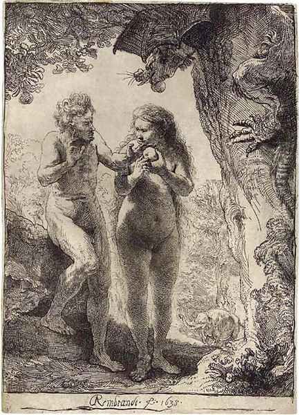 Adam and Eve by Rembrandt Van Rijn