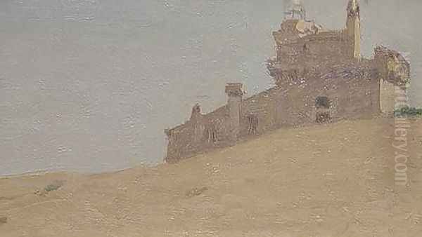 Castle near Perugia by Elihu Vedder