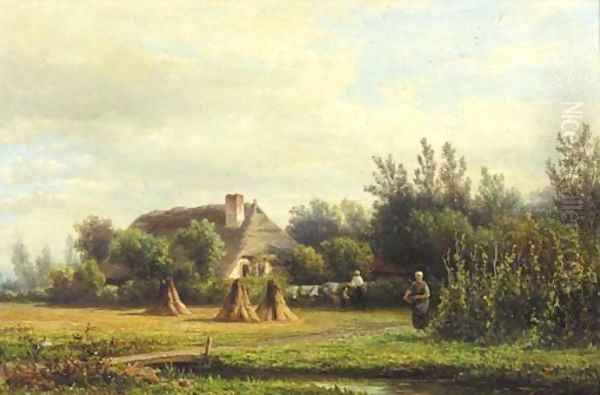 A summer's day at the farm by Hendrik-Dirk Kruseman van Elten