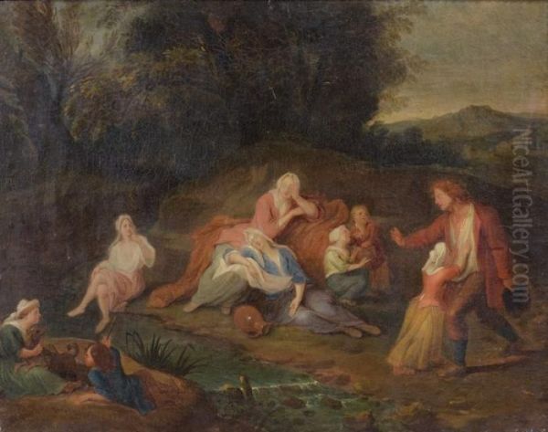 Le Repos Dans La Campagne by Louis Boullogne