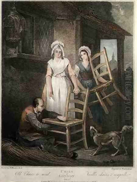 Old Chairs to Mend, plate 10 of The Cries of London, engraved by Giovanni Vendramini (1769-1839), pub. by Colnaghi & Co., 1795 by Francis Wheatley