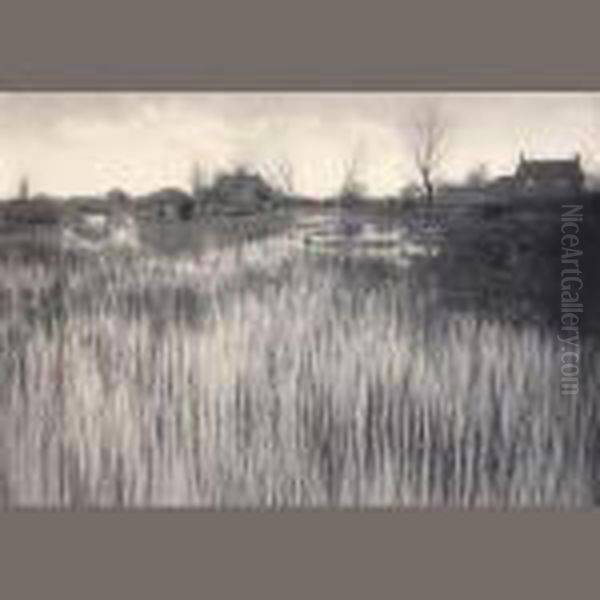 A Rushy Shore by Peter Henry Emerson