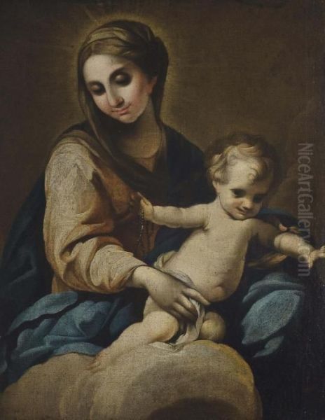 The Madonna And Child by Luca Giordano