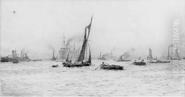 Below Gravesend by William Lionel Wyllie