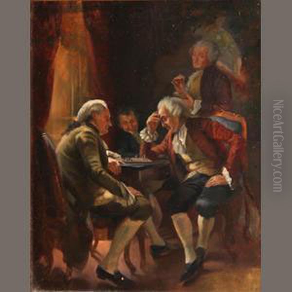 The Chess Players by August Knoop