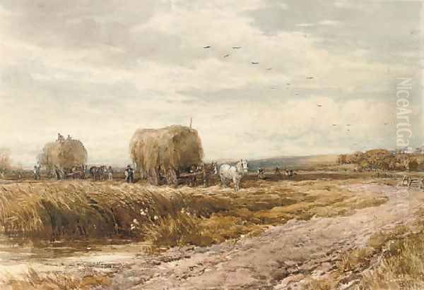 Gathering the hay by Edmund Morison Wimperis