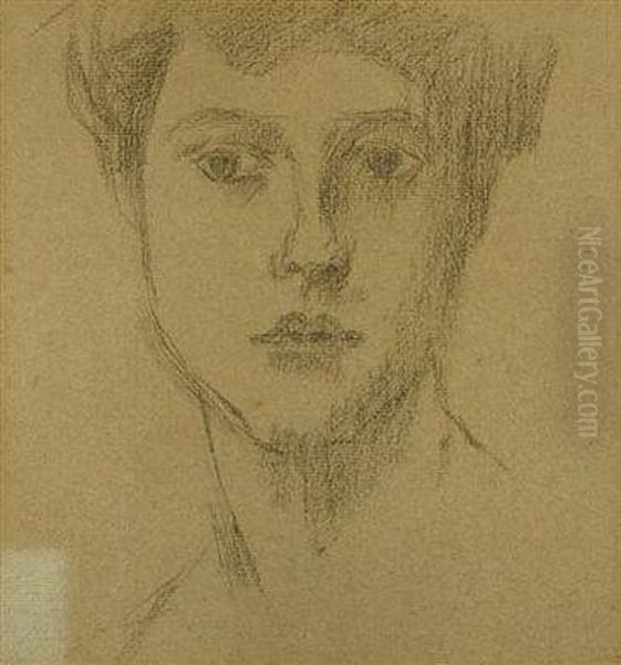 A Study Of A Head by Jan Preisler