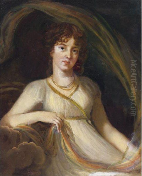 Portrait Of Princess Tyufyakina As Iris by Elisabeth Vigee-Lebrun