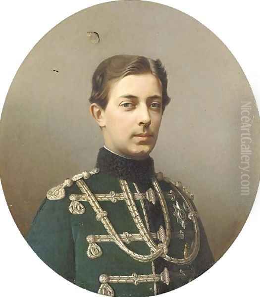 Portrait of Tsarevich Nikolai Alexandrovich (1843-1865) by Sergei Konstantinovich Zarianko