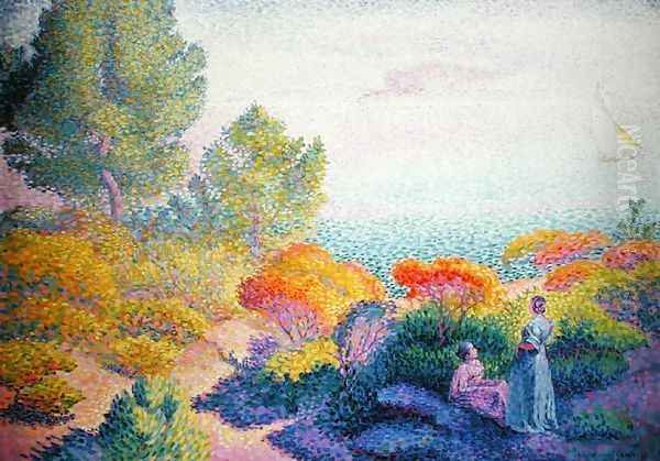 Landscape with Two Women, 1895 by Henri Edmond Cross