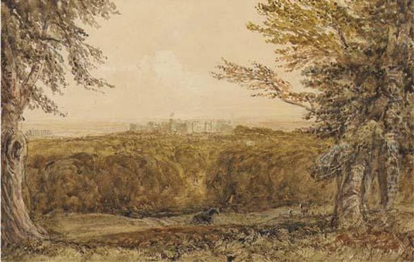 Windsor Castle From The Great Park by David I Cox