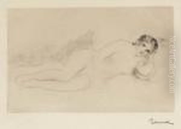 Femme Nue Couchee by Pierre Auguste Renoir