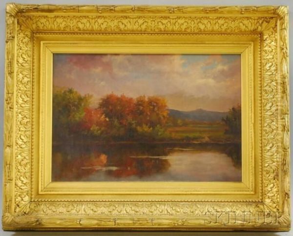 River Scene In Fall by Henry Hammond Gallison