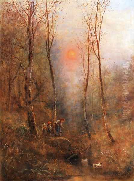 Children in a Wood by James Crawford Thom