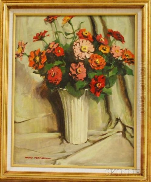 Zinnias by Harry Everett Townsend