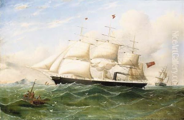 The Auxiliary Steamer Kersonese [sic] Calling For A Pilot Off Anglesey by James Wheldon