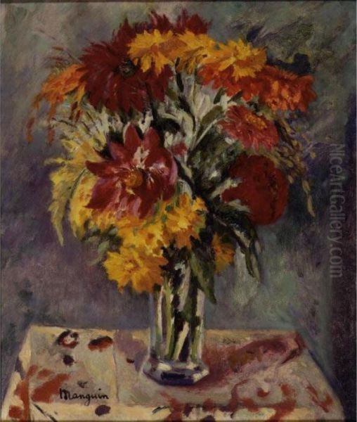 Bouquet Compose by Henri Charles Manguin