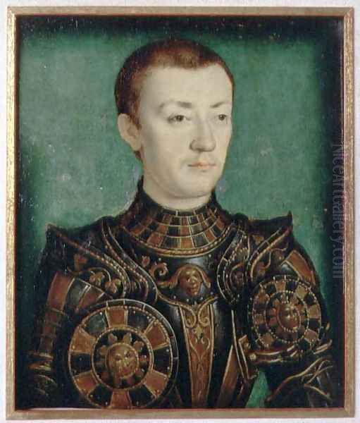 Portrait of a Nobleman in Armour by Corneille De Lyon